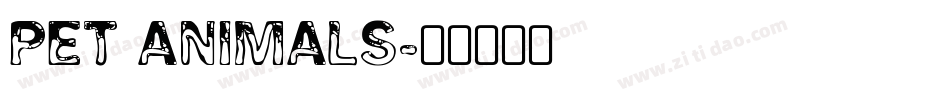 Pet Animals字体转换